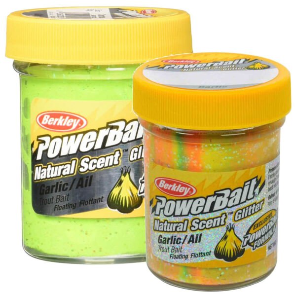 Berkley Powerbait Natural Glitter Trout Bait Garlic Sahte Yemi RAINBOW - 50 GR