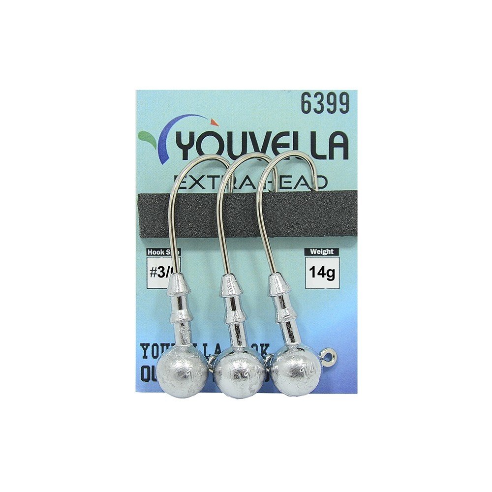 Youvella 6399 Jig Head Extra Head 3'lü Paket 14 gr