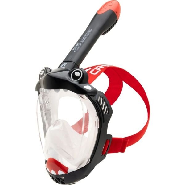 Cressi Kiddy Çocuk Dalış Maskesi BLACK-CLEAR-RED