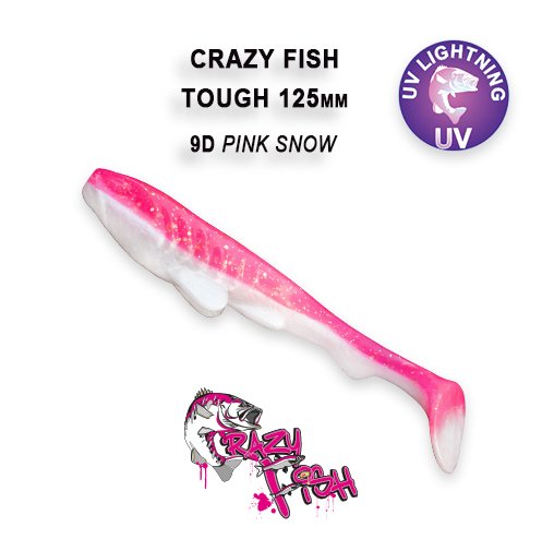 CRAZY FISH TOUGH 5 / 125 MM / COLOR: 9D PINK SNOW