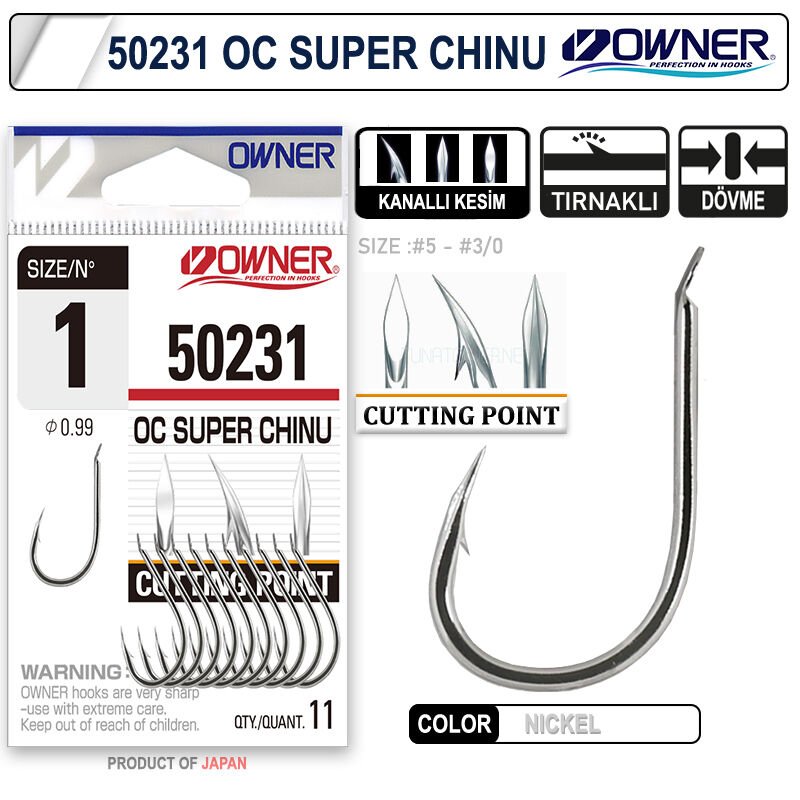 Owner 50231 Cut Super Chinu White İğne 5