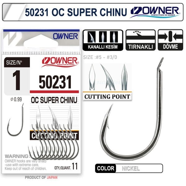 Owner 50231 Cut Super Chinu White İğne 5