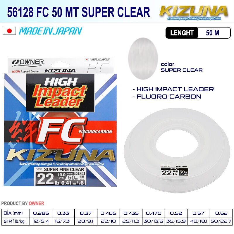 Kizuna 56128  Kizuna Fc 50mt Super Clear