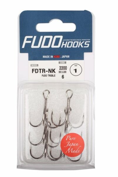 Fudo 2201 Treble Üçlü Black Nikel İğne 12