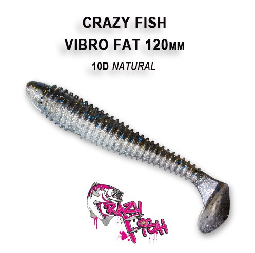 CRAZY FISH VIBRO FAT / 120 MM / COLOR: 10D NATURAL