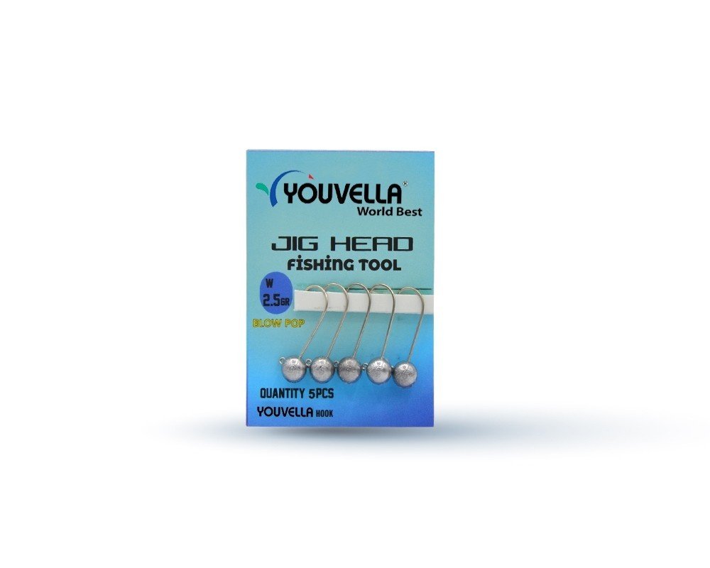 Youvella 6398 Jig Head Blow Pop LRF Jig Head 5'li Paket 2.5 gr