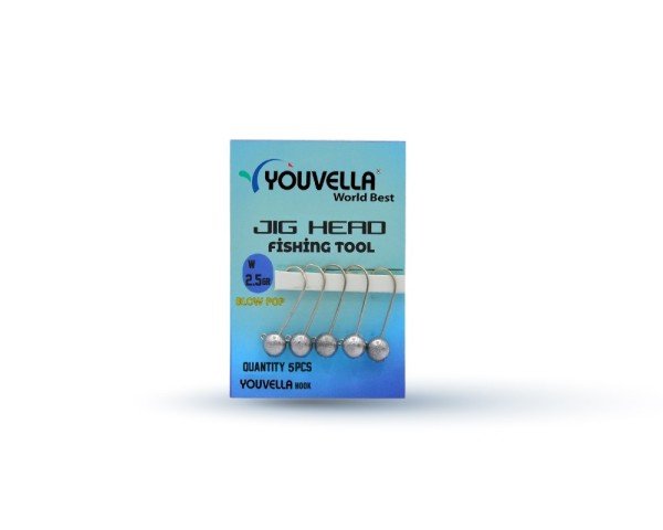 Youvella 6398 Jig Head Blow Pop LRF Jig Head 5'li Paket 2.5 gr