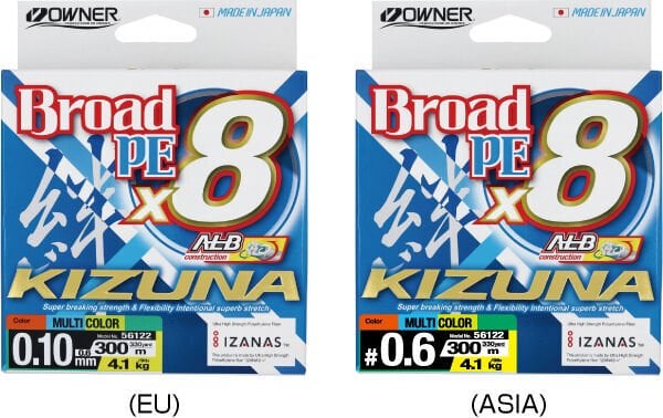 Kizuna 56122 Pe  300m Alb Construction x8 Multi Color