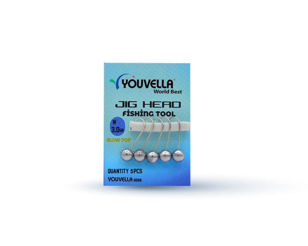 Youvella 6398 Jig Head Blow Pop LRF Jig Head 5'li Paket 3 gr