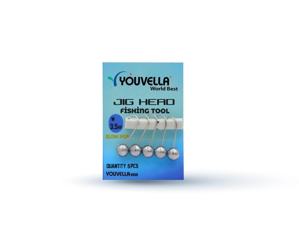 Youvella 6398 Jig Head Blow Pop LRF Jig Head 5'li Paket 3.5 gr