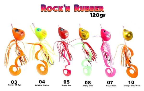 Fujin Rock'n Rubber 120gr Tai Rubber Set 05 Angry Red