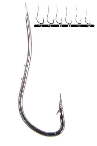 Youvella 1316 Çift Tırnaklı Canlı Yem İğnesi 100lü Kutu Black Nikel Standart - 12