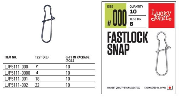 Lucky John Klips 5111 Fastlock Snap 00