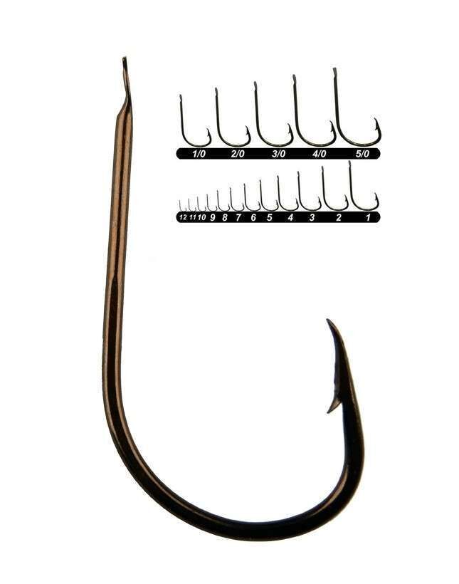 Youvella 1404 Kısa Pala Dövme Papağan Olta İğnesi 100lü Kutu Bronz