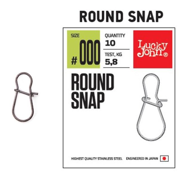 Lucky John Klips 5113 Round Snap 000