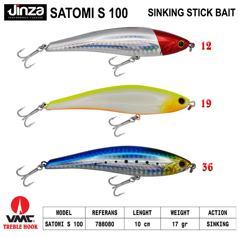 Jinza Satomi 100 mm 17 gr Maket Balık 19