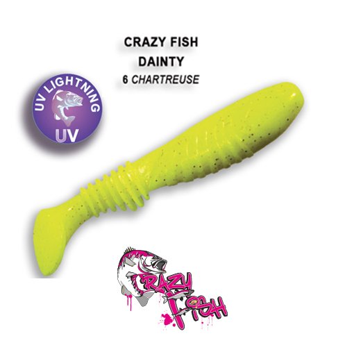 CRAZY FISH DAINTY 3,3'' / 85 MM / COLOR: 06 CHARTREUSE