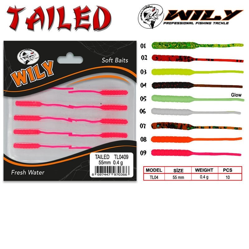 Wily Tailed Lrf Silikon Yem 5.5 cm 0.4 gr 06