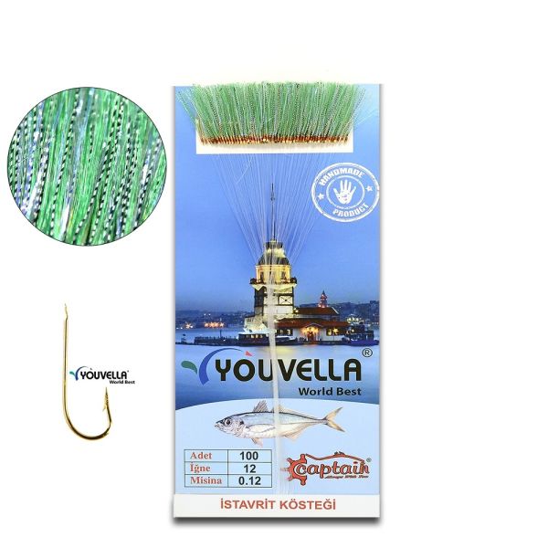 Youvella 7568 İstavrit Kösteği Kartonda 100 Sarı İğne 0.15mm Köstek