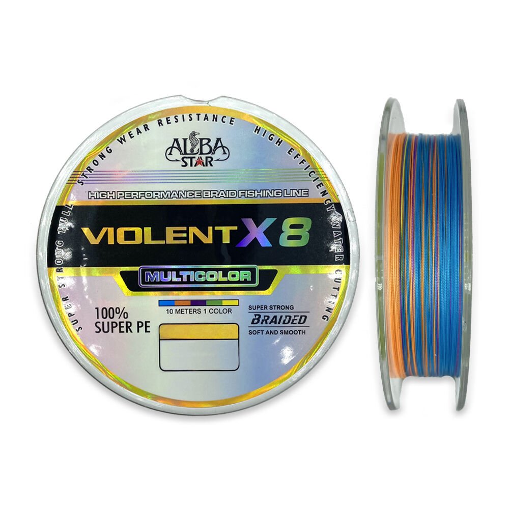 Albastar Violent 8x Pe Olta Misinası MULTİCOLOR - 0.37MM - 300MT - 35.60KG
