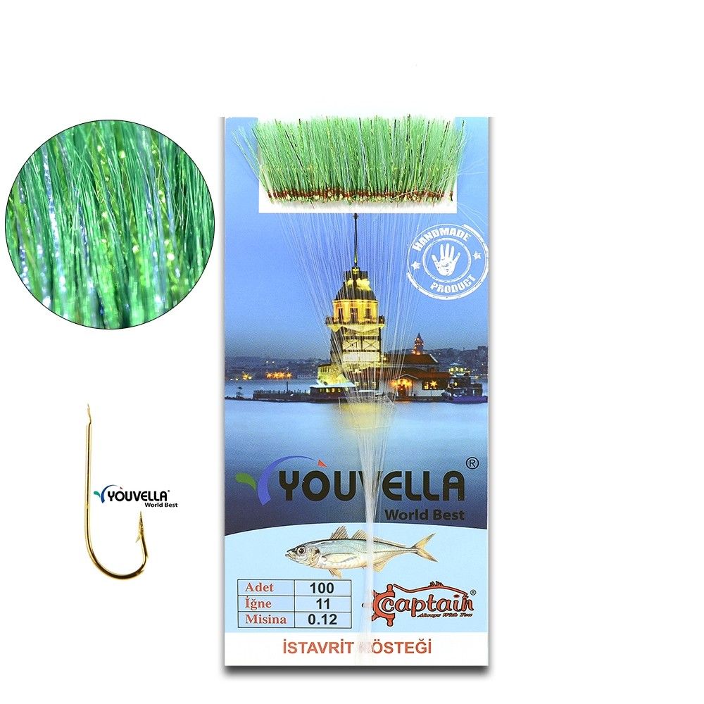 Youvella 7568 İstavrit Kösteği Kartonda 100 Sarı İğne 0.15mm Köstek 04