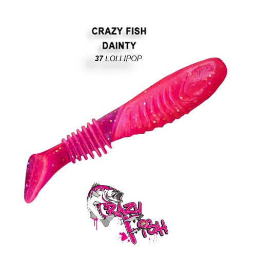 CRAZY FISH DAINTY 3,3'' / 85 MM / COLOR: 37 LOLLIPOP