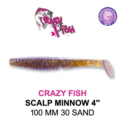 CRAZY FISH SCALP MINNOW / 100 MM / COLOR: 30 SAND
