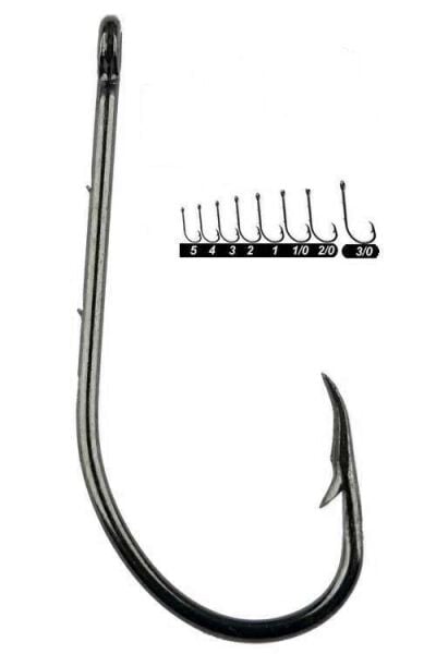 Youvella 1465 Delikli Tırnaklı Papağan Olta İğnesi 100lü Kutu Black Nikel