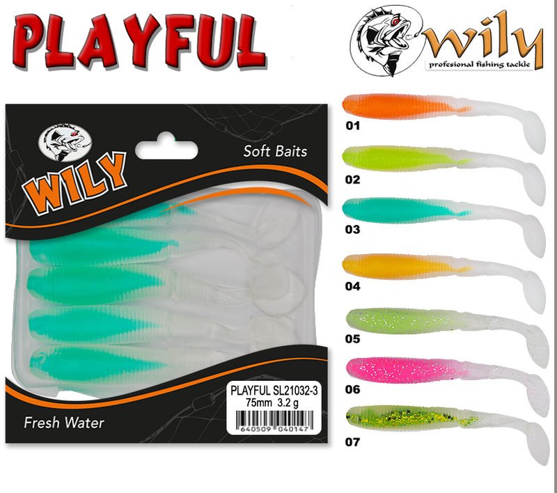 Wily Playful Silikon Yem 7.5 cm 3.2 gr 02