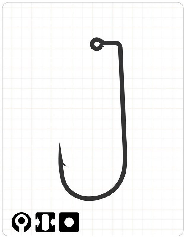Fudo 2101 Ab Jig Black Nikel İğne 1/0