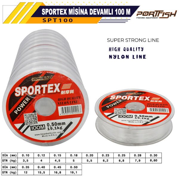 Portfish Sportex Misina 100mt 0,50