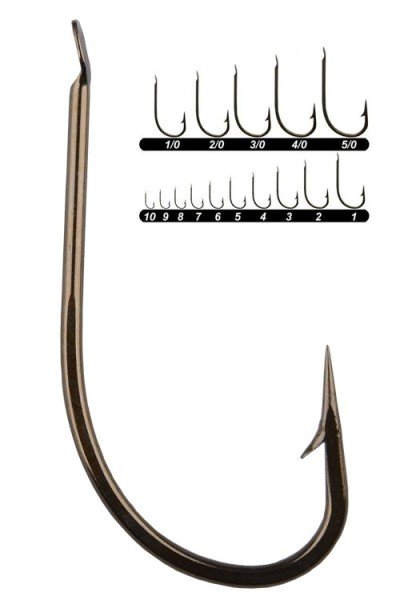 Youvella 1405 Kısa Pala Dövme Çapraz Olta İğnesi 100'lü Kutu Bronz 7/0