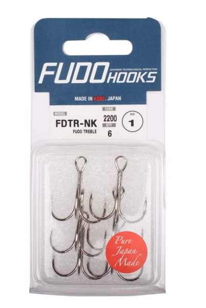 Fudo 2201 Treble Üçlü Black Nikel İğne 8