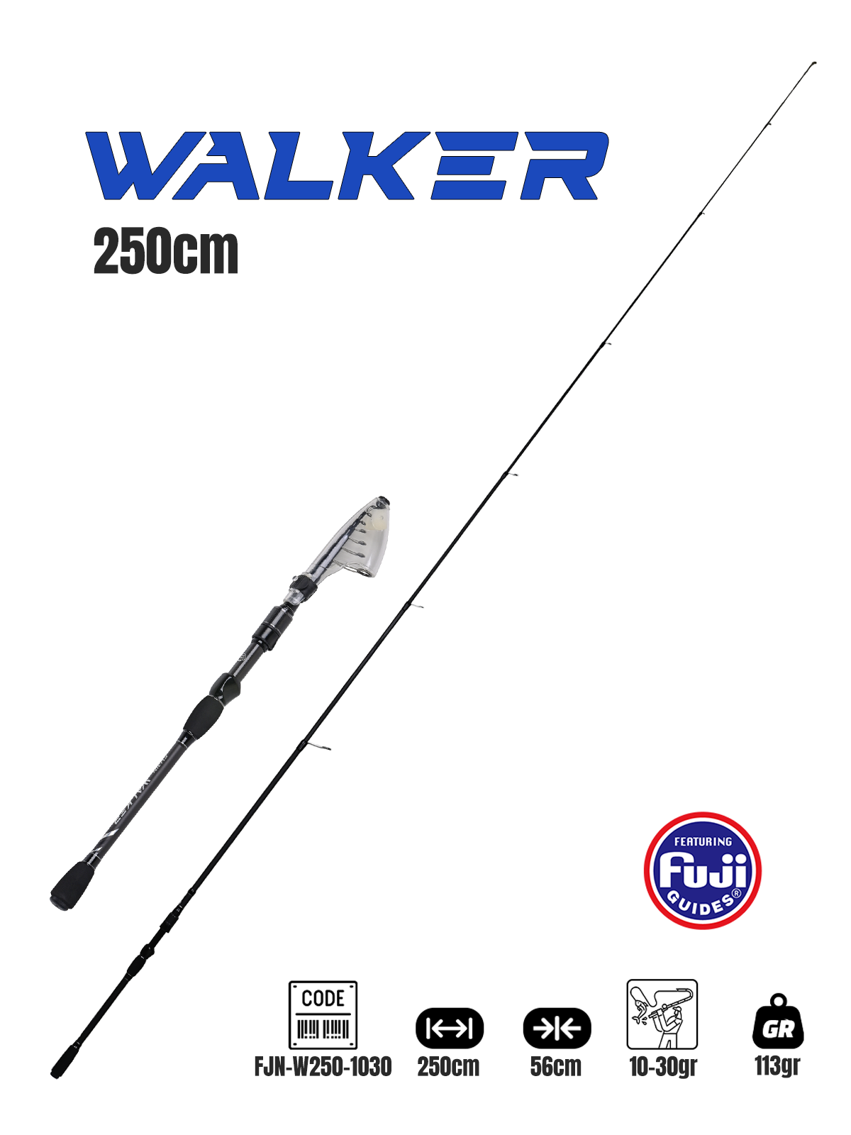 Fujin Walker 250cm 10-30gr Teleskopik Spin Kamışı