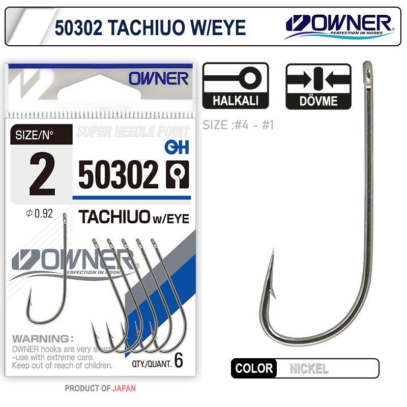 Owner 50302 Tachiuo W/ Eye Nickel İğne 4