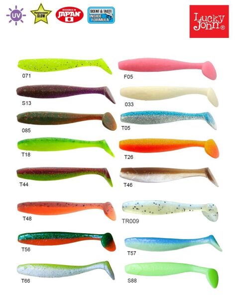 Lucky John Minnow 3.3'' (8.38 cm) 7P Silikon Yem S88