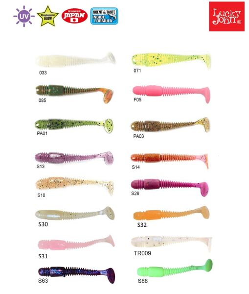 Lucky John Tioga 2'' (5.08 cm) 10P Silikon Yem S63