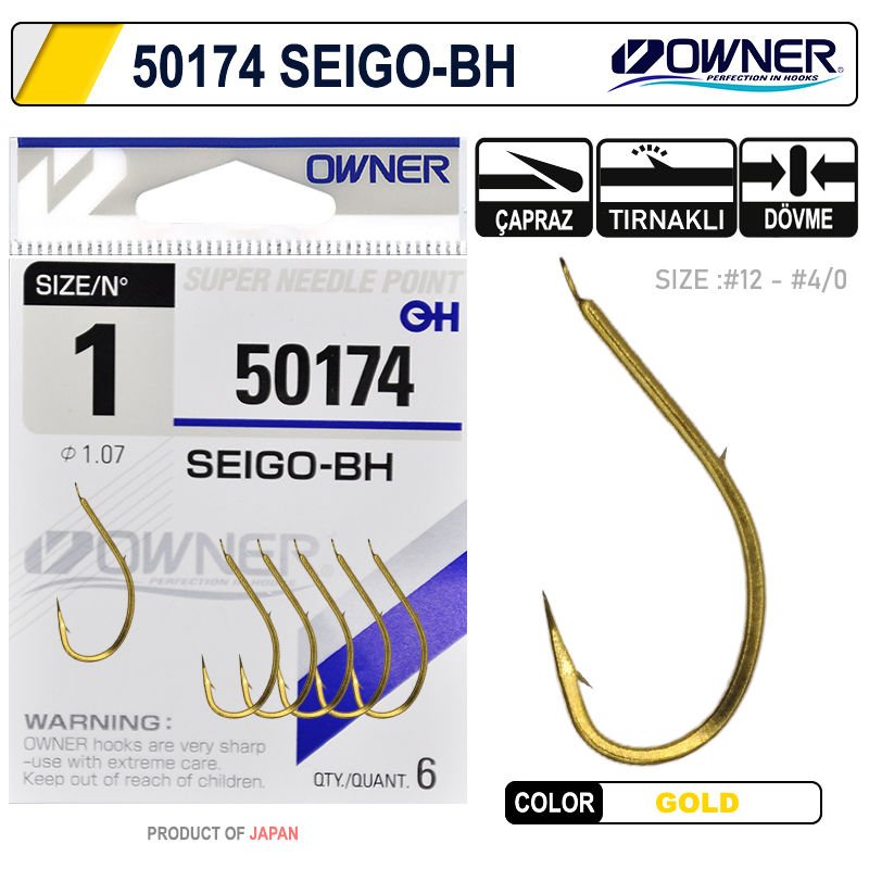 Owner 50174 Seigo-Bh Gold İğne 4