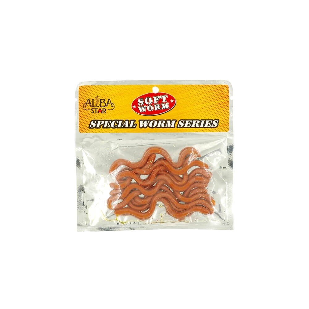 Albastar Soft Special Worm Sahte Kurt Kırmızı - 10CM