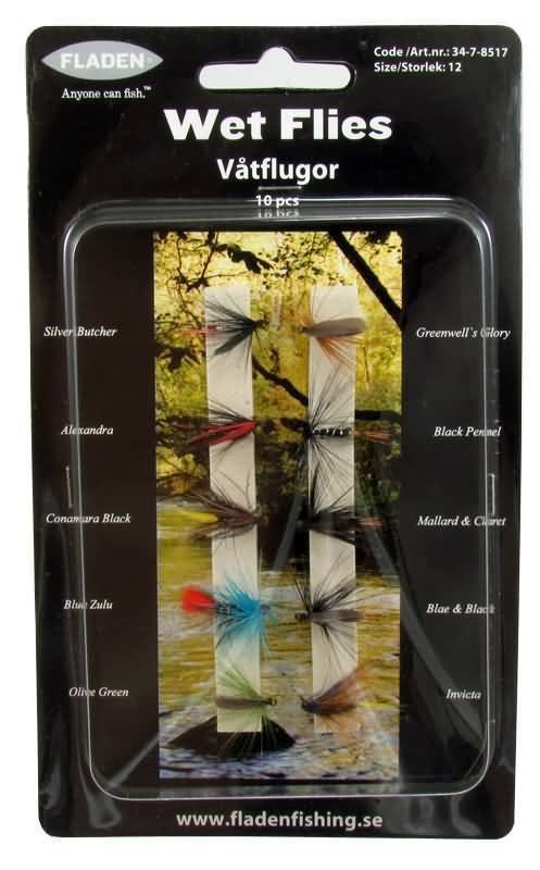 Fladen Wet Flies Fly Sinek Seti No:12 10P