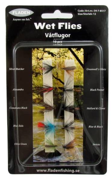 Fladen Wet Flies Fly Sinek Seti No:12 10P