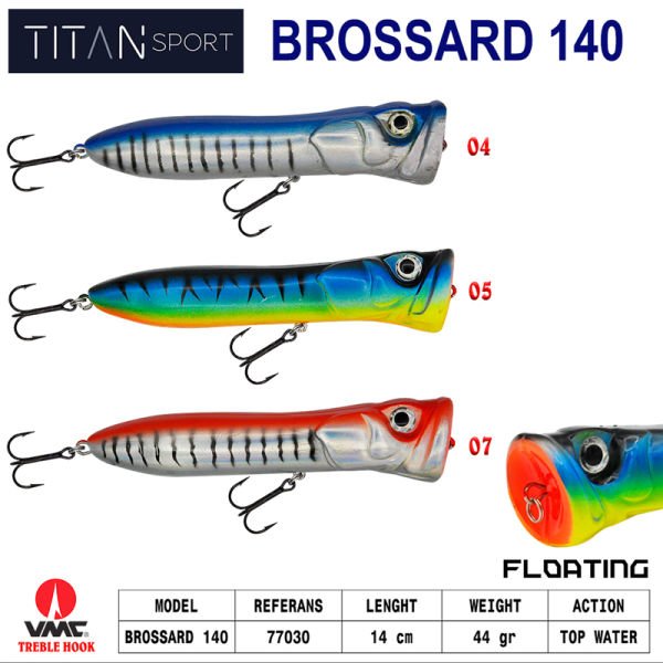 Titan Sport Brossard 140 mm Poper Maket Balık 44 gr 10