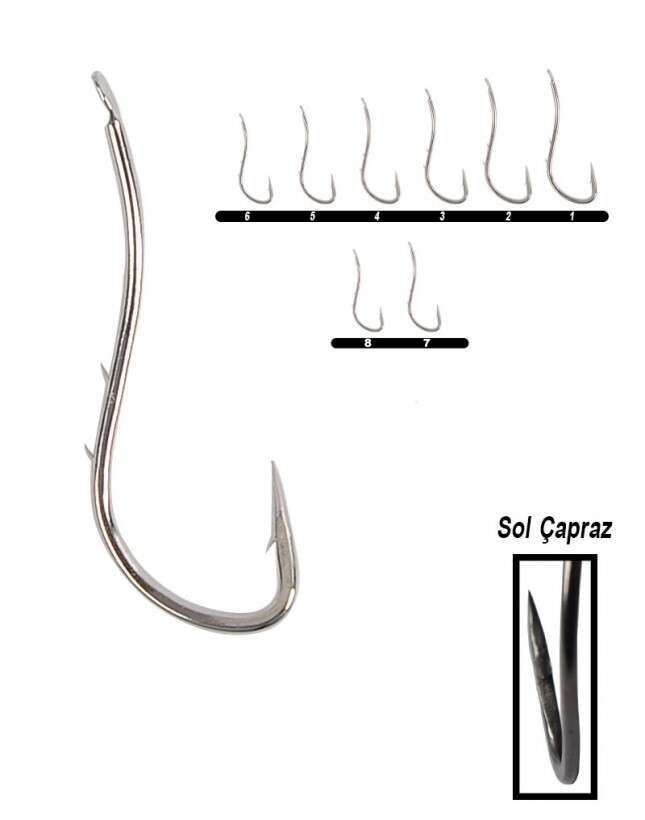 Hayabusa HRYU 191 Tırnaklı Canlı Yem İğnesi 15li Paket Nikel