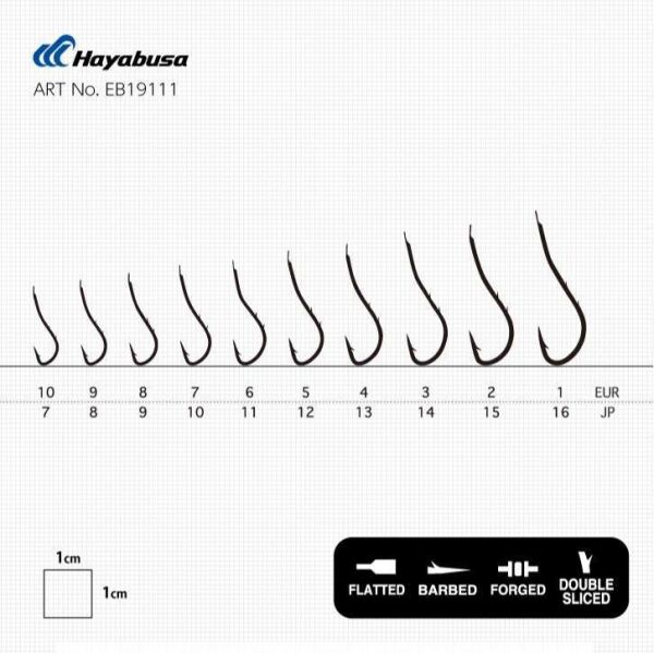 Hayabusa HRYU 191 Tırnaklı Canlı Yem İğnesi 15li Paket Nikel
