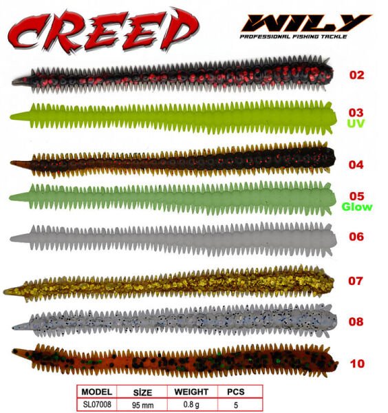 Wily Creep Silikon Yem 9.5 cm 0.8 gr 04