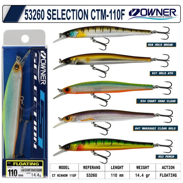 Owner 53260 Ct Minnow 110 Mm 14.4g Maket Balık 04