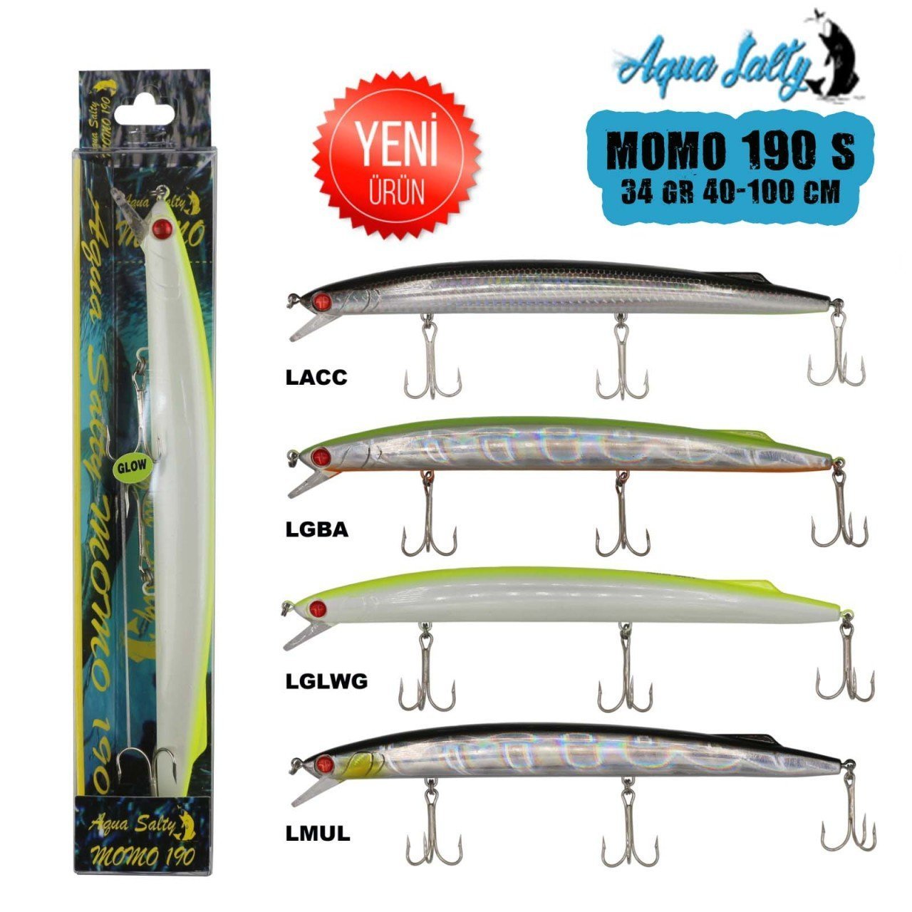 Aqua Salty Momo 190 34Gr Sinking LGBA