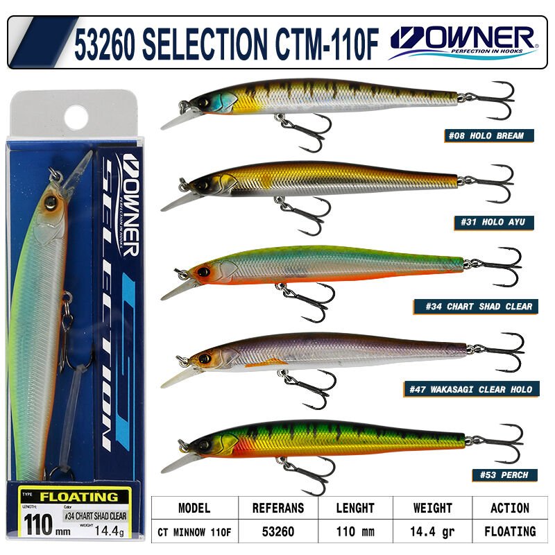 Owner 53260 Ct Minnow 110 Mm 14.4g Maket Balık 47