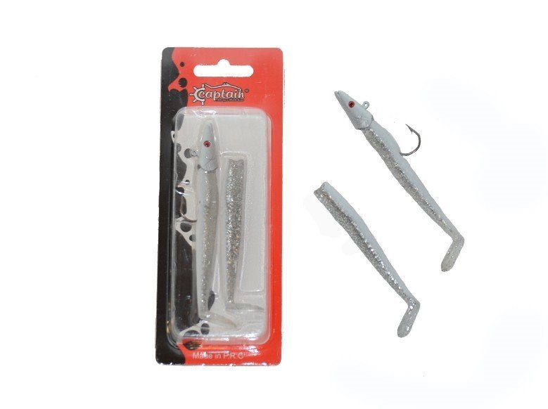 Captain 3071 Ultimate Sardine 12cm Levrek Silikonu 2'li Suni Yem 4