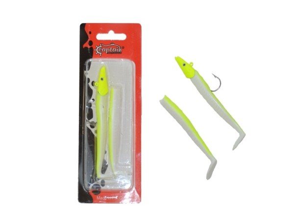 Captain 3071 Ultimate Sardine 12cm Levrek Silikonu 2'li Suni Yem 6